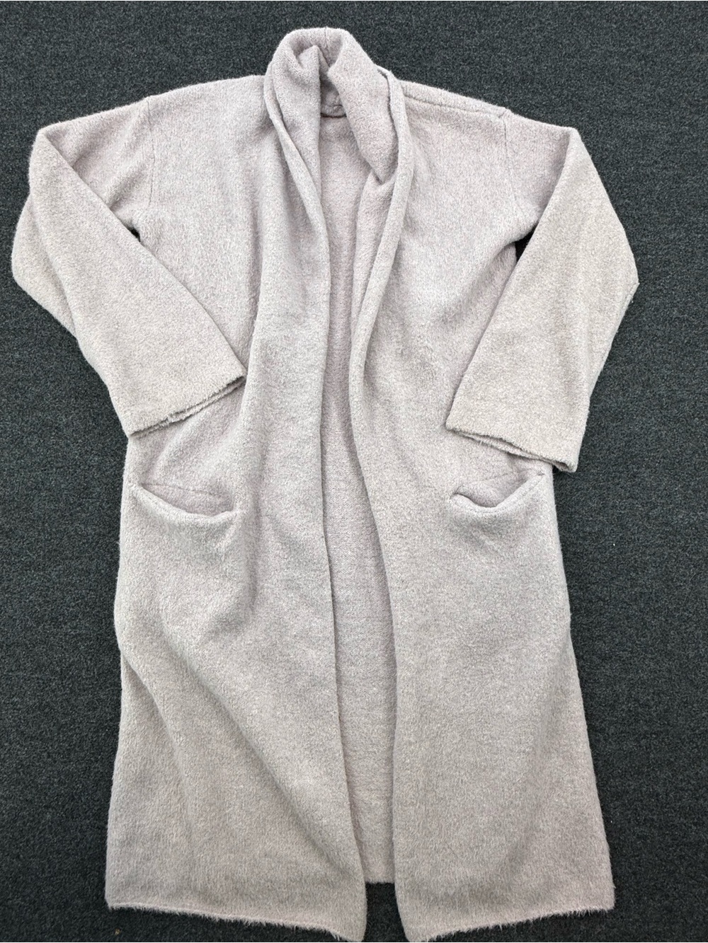 Anthropologie Cozy Long Open-Front Cardigan - Light purple